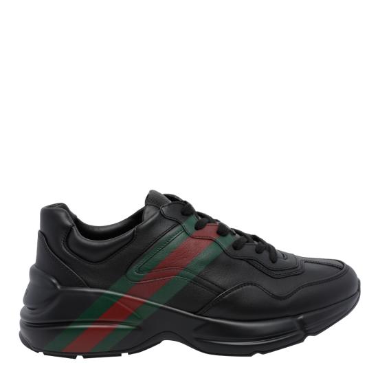 26FW 구찌 라이톤 레더 스니커즈 A0093N A9L001000 BLACK