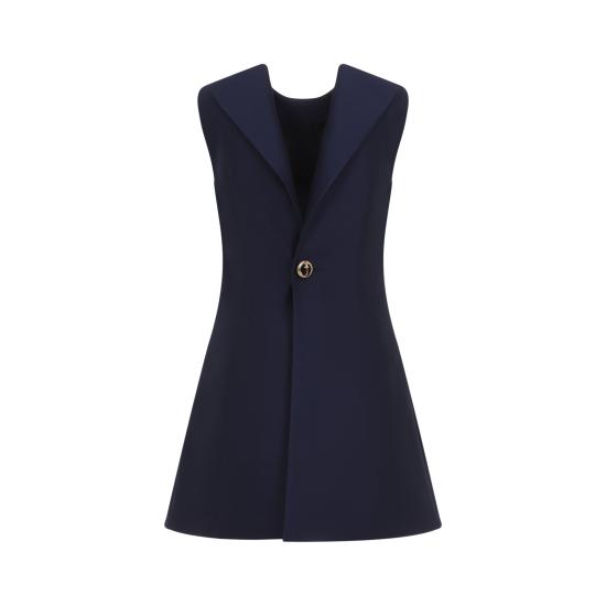 26FW 발렌시아가 A라인 미니 드레스 A00293 TUT22 8065 NAVY - BALENCIAGA