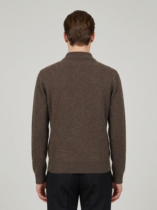 26FW 보테가베네타 폴로 티셔츠 A005BI BROWN - BOTTEGA VENETA