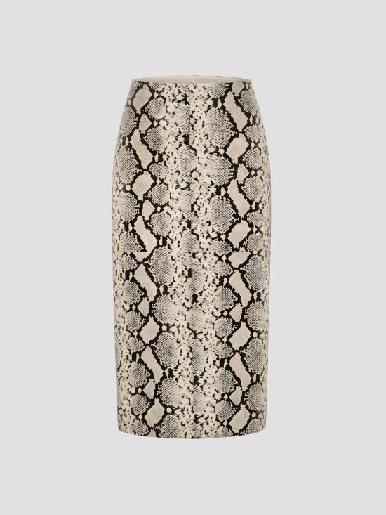 26FW 로에 스커트 42032275 473 SNAKESKIN