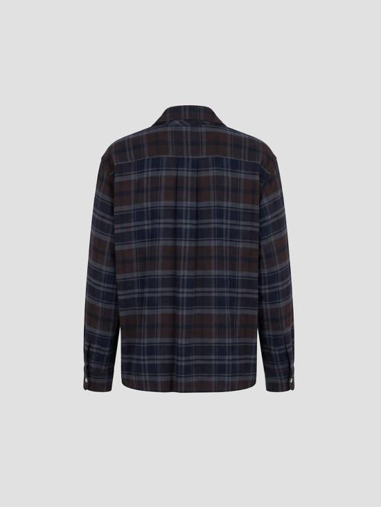 26FW 사카이 셔츠 2604100M 605 BRWN NV - SACAI