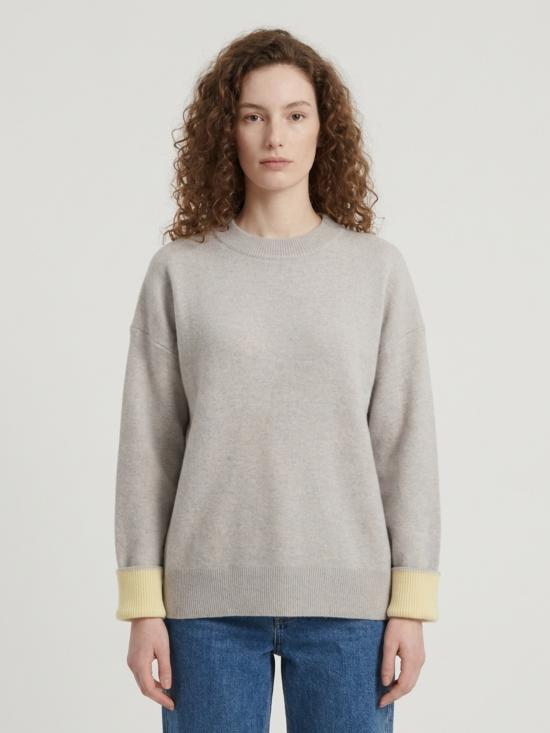 26FW 더프랭키샵 스웨터 KNFS23045104 GREY