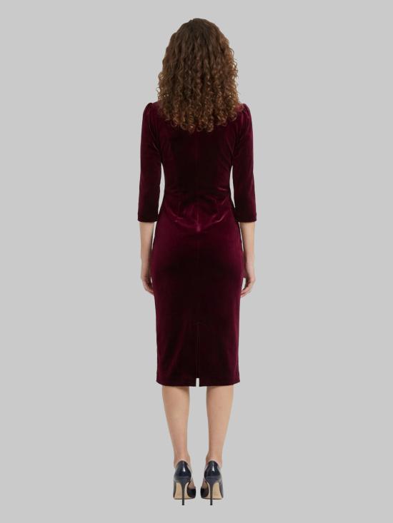26FW SUTTON NEW YORK 미디 원피스 5020 BORDEAUX - SUTTON NEW YORK