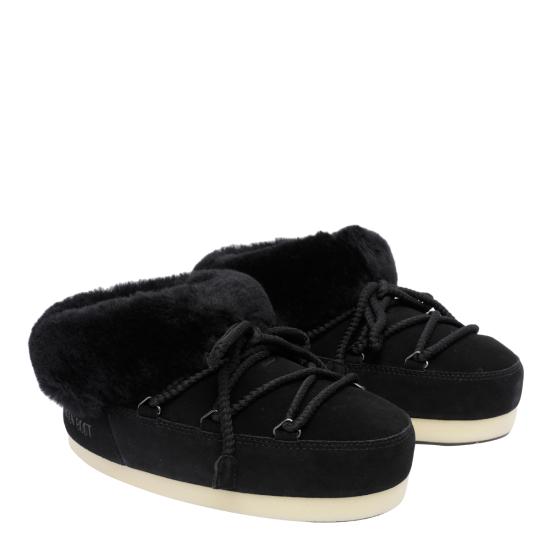 26FW 문부츠 EVX 스웨이드 뮬 1470090 NL02 BLACK - MOON BOOT