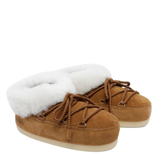 26FW 문부츠 EVX 스웨이드 뮬 1470090 ML06 BROWN - MOON BOOT