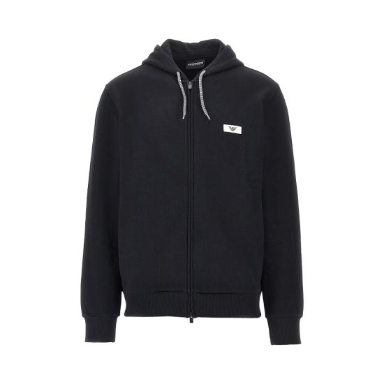 26FW 엠포리오 아르마니 후드 티셔츠 EM000644AF25028 Black