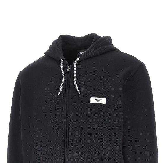 26FW 엠포리오 아르마니 후드 티셔츠 EM000644AF25028 Black - EMPORIO ARMANI