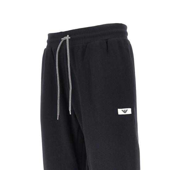26FW 엠포리오 아르마니 트레이닝/조거 팬츠 EM000500AF25028 Black - EMPORIO ARMANI