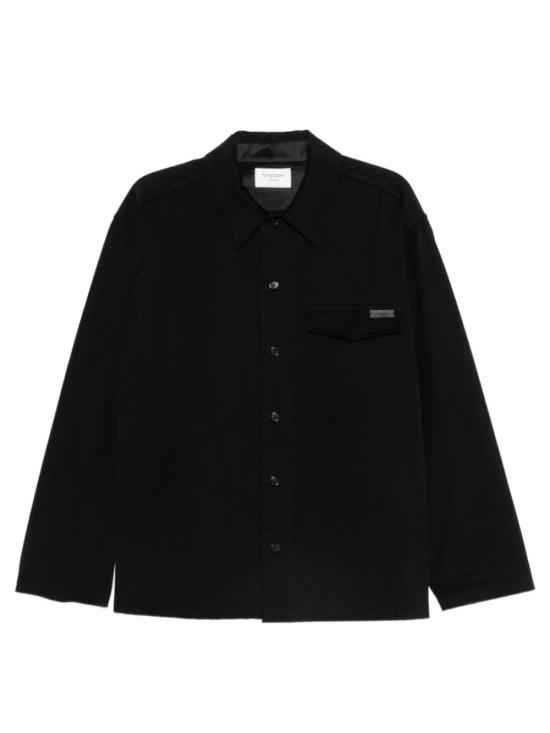 26FW 생로랑 코튼 오버셔츠 873919 Y1O391000 BLACK