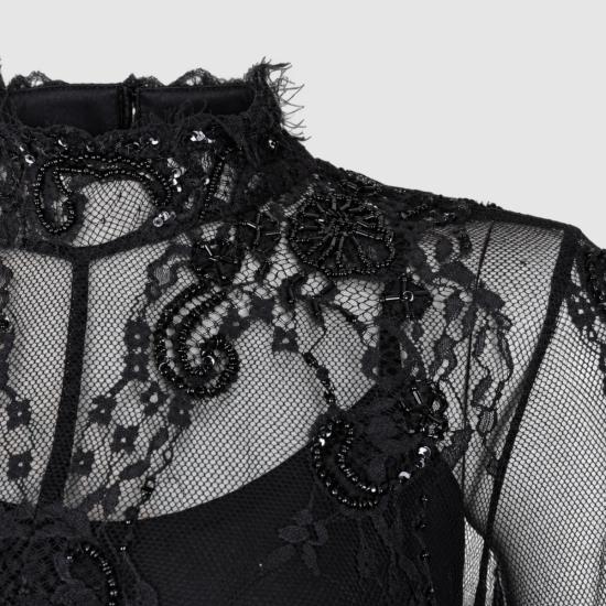 26FW 블루마린 미디 원피스 RF6062 J161622222 BLACK - BLUMARINE