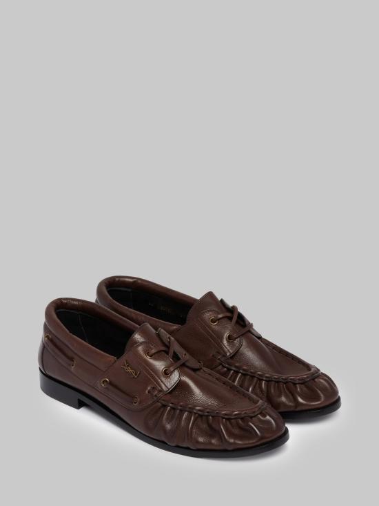 26FW 생로랑 로퍼 A002HL BROWN - SAINT LAURENT