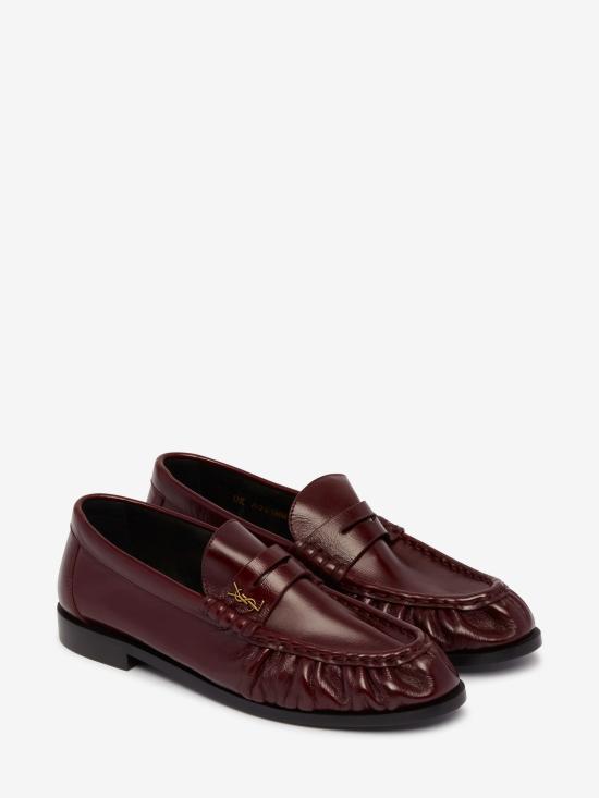 26FW 생로랑 로퍼 A001MM BORDEAUX - SAINT LAURENT