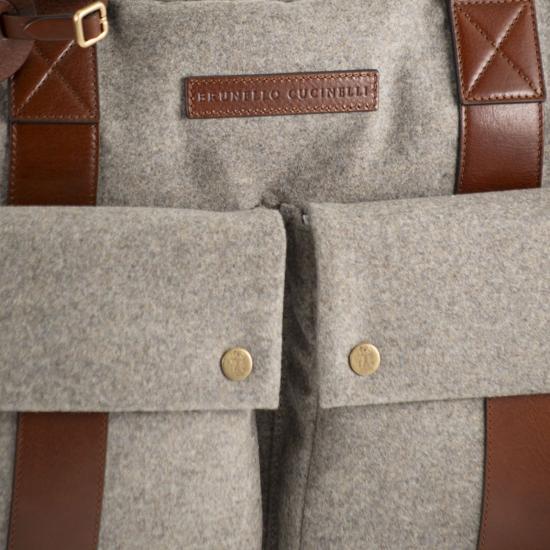 26FW 브루넬로 쿠치넬리 더플백 MBPABU323 GREY - BRUNELLO CUCINELLI
