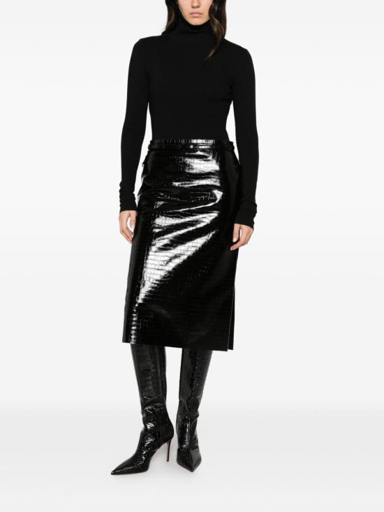 26FW 톰포드 숏 스커트 GCL935LEX497 NAA BLACK - TOMFORD