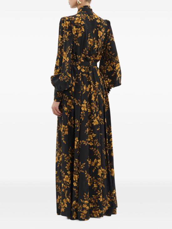 26FW 레베카 밸런스 미디 원피스 26031860 GILDED FLORAL BLACK - REBECCA VALLANCE
