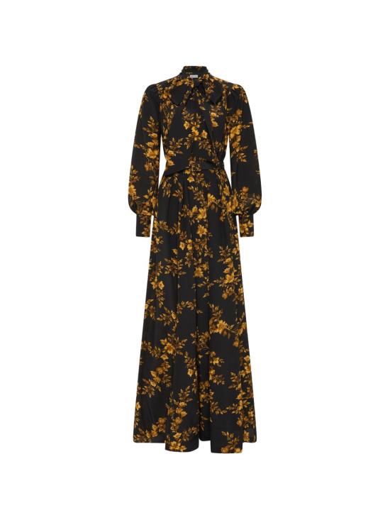 26FW 레베카 밸런스 미디 원피스 26031860 GILDED FLORAL BLACK