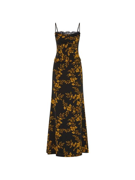 26FW 레베카 밸런스 미디 원피스 26031791 GILDED FLORAL BLACK