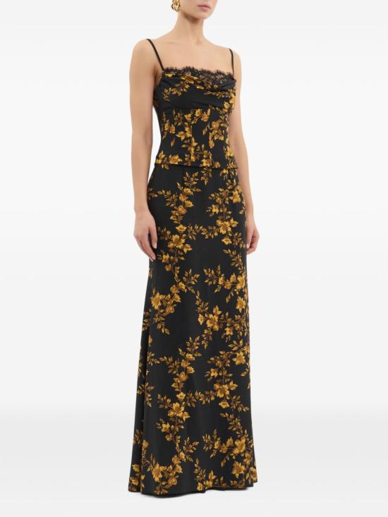 26FW 레베카 밸런스 미디 원피스 26031791 GILDED FLORAL BLACK - REBECCA VALLANCE
