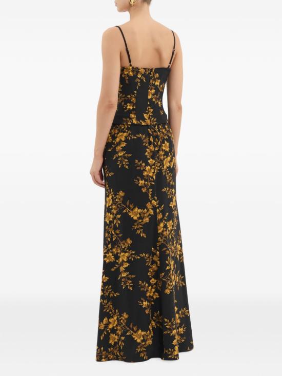 26FW 레베카 밸런스 미디 원피스 26031791 GILDED FLORAL BLACK - REBECCA VALLANCE
