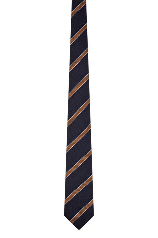 26FW 꼬르넬리아니 넥타이 28UV112A20604 001 Blue - CORNELIANI