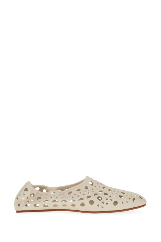 26FW 알라이아 뮬/슬리퍼 AA3A1056I100 020 BLANC CASSE