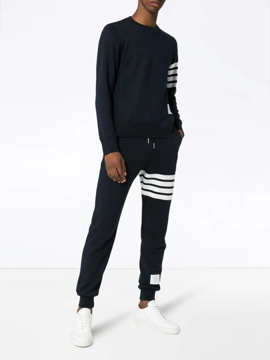 26FW 톰브라운 클래식 루프백 4바 스웨트팬츠 MJQ008H00535 461 NAVY - THOM BROWNE