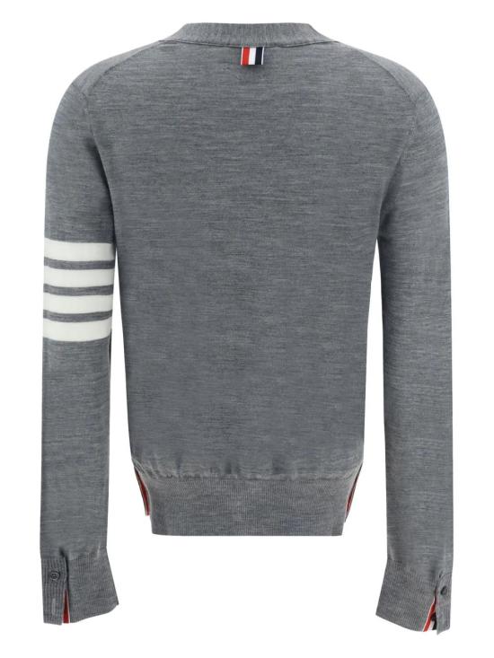 26FW 톰브라운 파인 메리노 울 4바 릴렉스 핏 가디건 FKC334AY1014 LT GREY 055 - THOM BROWNE