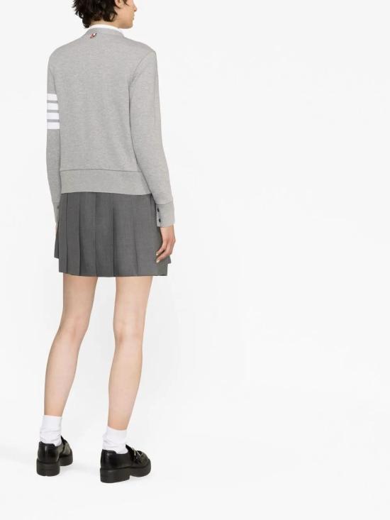 26FW 톰브라운 루프백 저지 4바 가디건 FJT069A00535 LT GREY 055 - THOM BROWNE