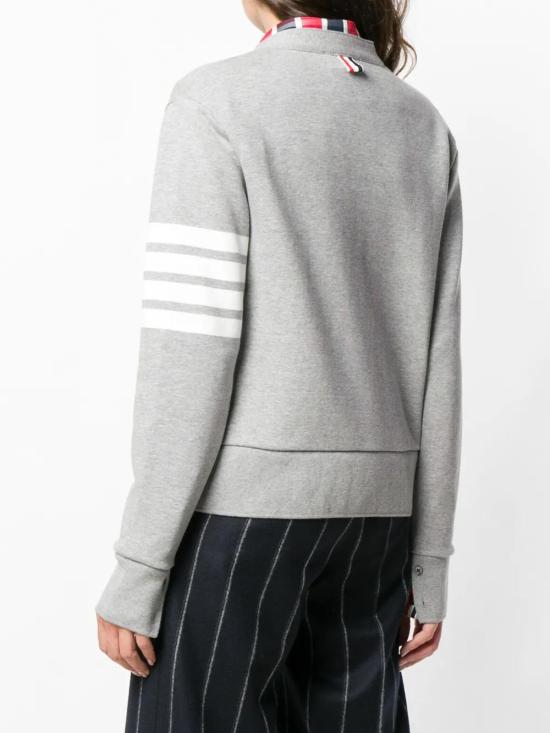 26FW 톰브라운 루프백 저지 4바 가디건 FJT069A00535 LT GREY 055 - THOM BROWNE