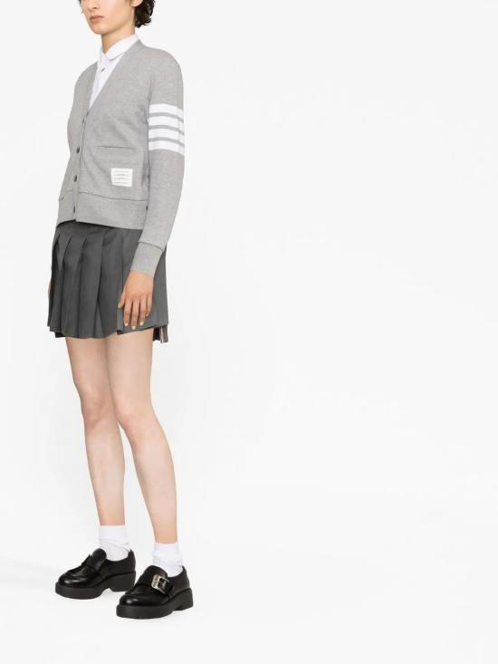 26FW 톰브라운 루프백 저지 4바 가디건 FJT069A00535 LT GREY 055 - THOM BROWNE