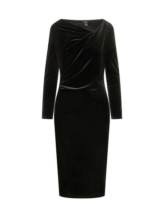 26FW 랄프 로렌 원피스 200B27415 001 BLACK VELVET