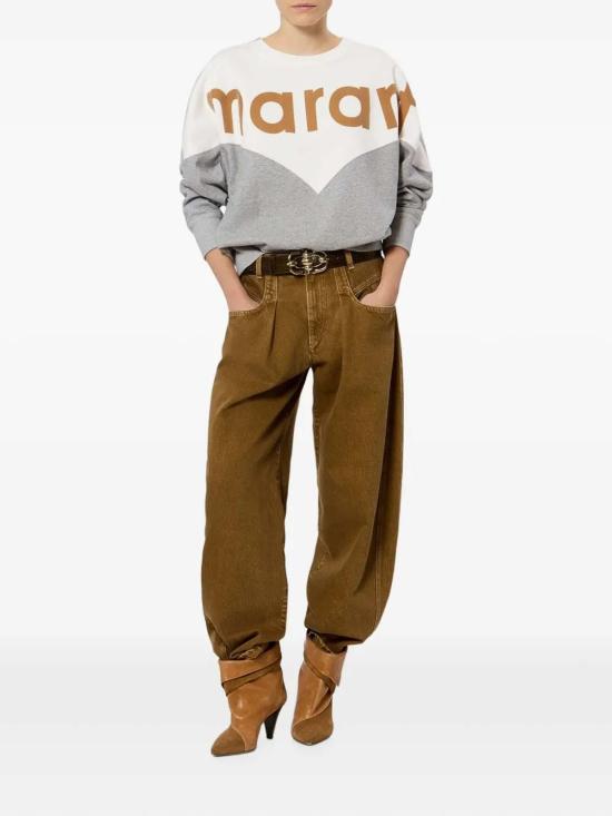 26FW 이자벨마랑 휴스턴 투톤 마랑 스웨트셔츠 SW0006FAA1M08EOFLY WHITE - ISABEL MARANT