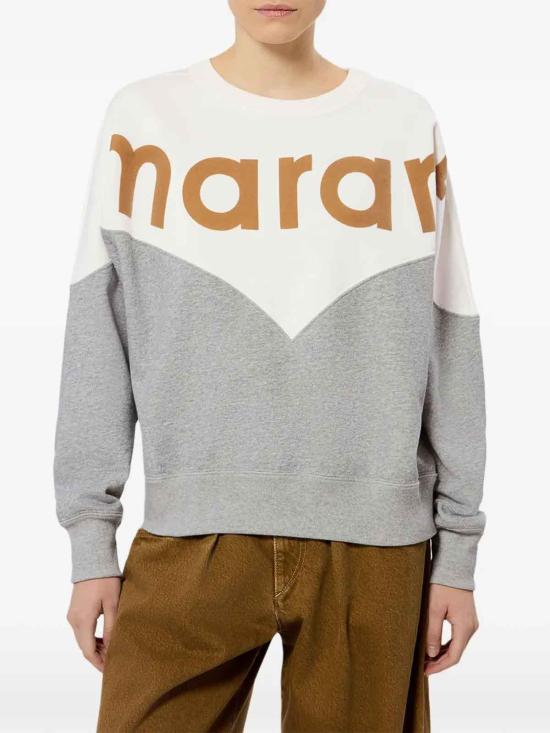 26FW 이자벨마랑 휴스턴 투톤 마랑 스웨트셔츠 SW0006FAA1M08EOFLY WHITE - ISABEL MARANT