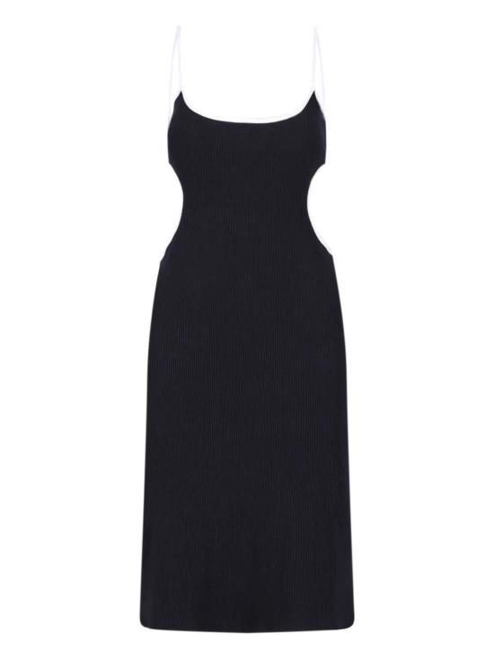 26FW 마린세르 미디 원피스 WDR511A CJER0125 BK99 BLACK - MARINE SERRE