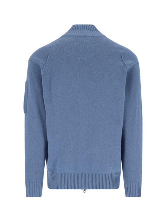 26FW 씨피 컴퍼니 집업 니트 21CMKN708A 110149A 871 BLUE - C.P. COMPANY