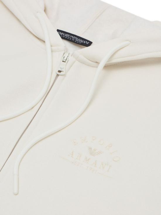 26FW 엠포리오 아르마니 후드 티셔츠 EW000392 AF25592U1053 WHITE - EMPORIO ARMANI