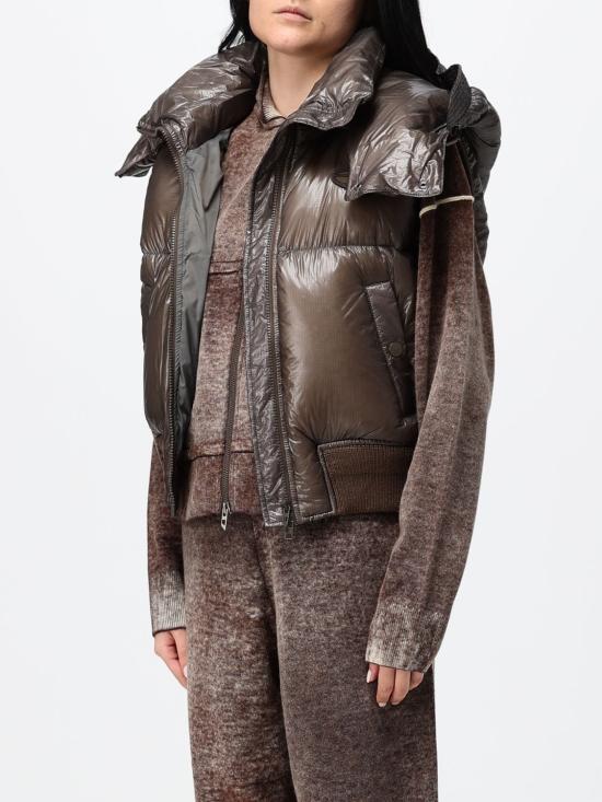 26FW 디젤 W-Peyt 립스탑 후드 다운 베스트 W-Peyt 립스탑 후드 다운 베스트 A221630BKCP 96H Dove Grey - DIESEL