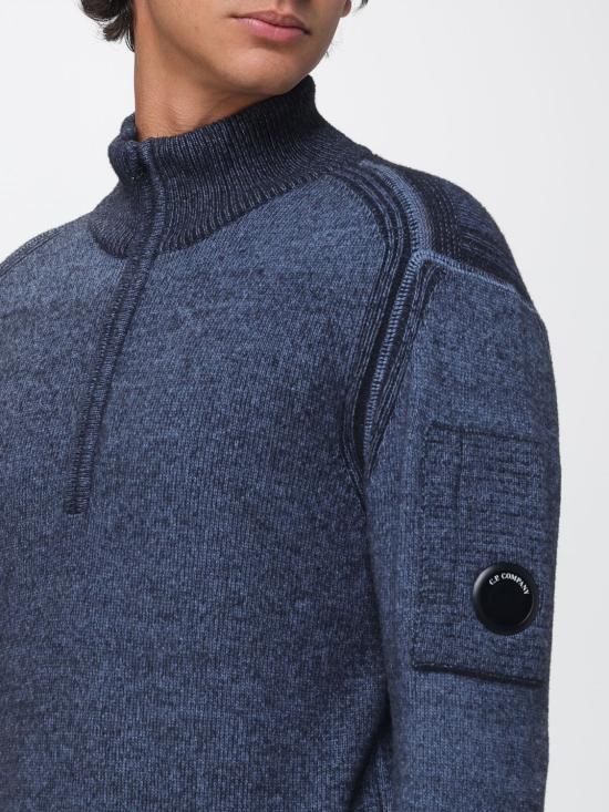 26FW 씨피 컴퍼니 집업 니트 21CMKN298A006170A 871 Navy - C.P. COMPANY