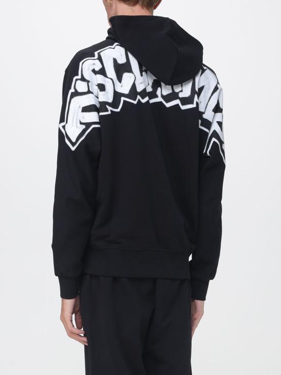 26FW 디스클레이머 후드 티셔츠 55700 NERO ST BIANCA Black - DISCLAIMER