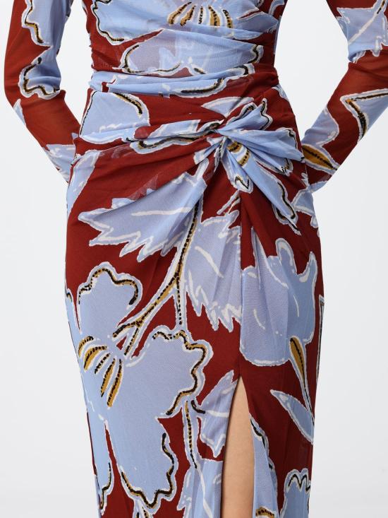 26FW 다이앤 본 퍼스텐버그 롱 원피스 D523AMESH CRGMT Multicolor - DIANE VON FURSTENBERG