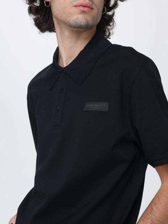 26FW 지방시 폴로 티셔츠 BML00G3YTX 001 Black - GIVENCHY
