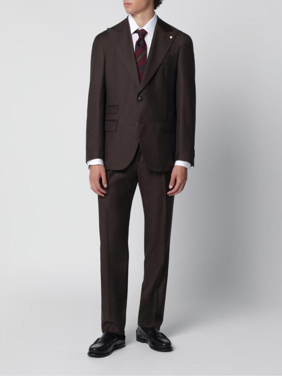 26FW 루이지 비안끼 수트 세트 340764509 01 Brown