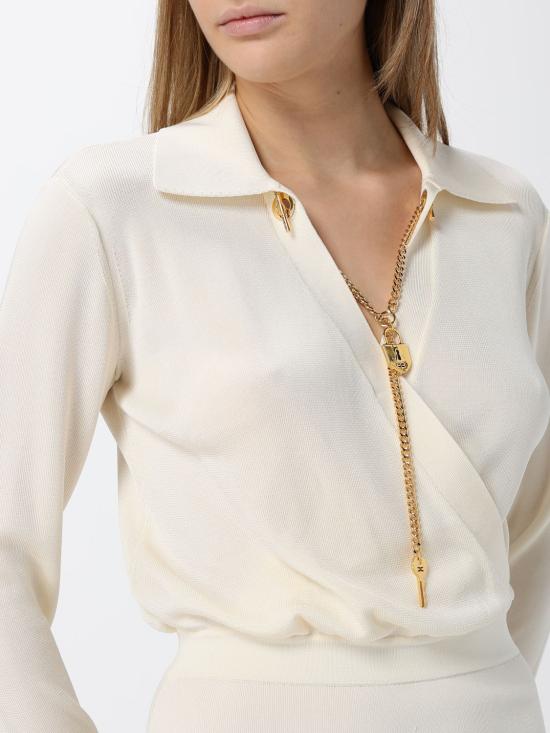 26FW 엘리자베타프랜치 롱 원피스 AM19S66E2 193 White - ELISABETTA FRANCHI