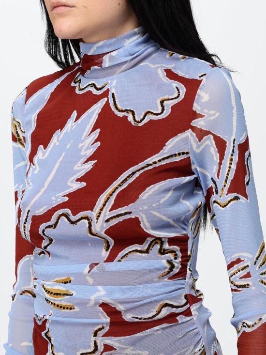 26FW 다이앤 본 퍼스텐버그 탑 T028EMESH CRGMT Multicolor - DIANE VON FURSTENBERG