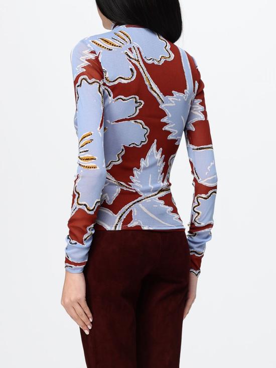 26FW 다이앤 본 퍼스텐버그 탑 T028EMESH CRGMT Multicolor - DIANE VON FURSTENBERG