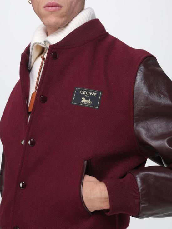 26FW 셀린느 자켓 RV1WC896C 28BX Burgundy - CELINE