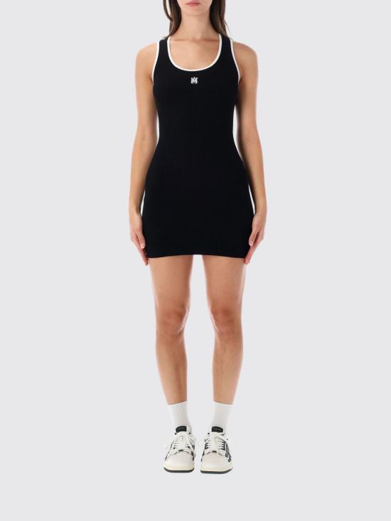 26FW 아미리 롱 원피스 AWKNRS1008 001 Black