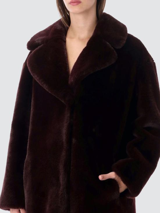 26FW 스탠드스튜디오 코트 61137907029 750 Burgundy - STAND