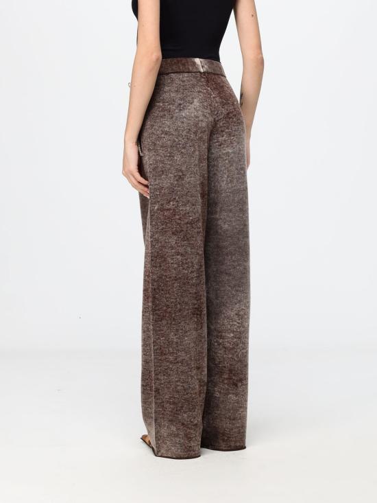 26FW 디젤 M-Honorine 리버스 프린트 울 트랙 팬츠 A220370TKCY 7BB Brown - DIESEL