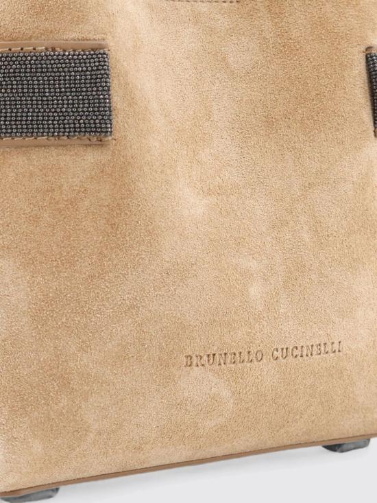 26FW 브루넬로 쿠치넬리 스몰 에센스 탑핸들 백 MBDLD2499P C9793 Honey - BRUNELLO CUCINELLI